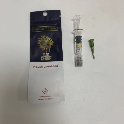 Big Chief syringe Filling Oil 1ml Luer Lock Prefilled Glass Syringe with Packaging