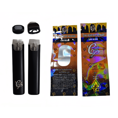 Cali Plug Disposable Vape Pen E-Cigarettes Vaporizer 280mAh Rechargeable Battery 1ml Empty Thick Oil Carts with 12 Strains