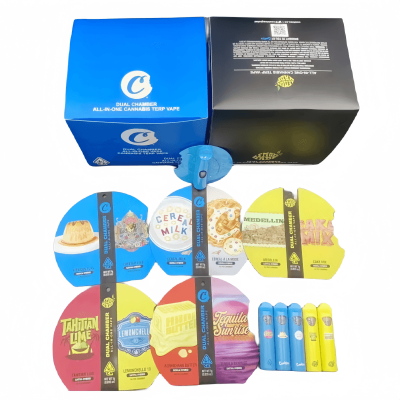 Cookies double flavor Disposable empty Vape Pen 1ml (0.5ml+0.5ml) for Thick oil---Disposable in stock