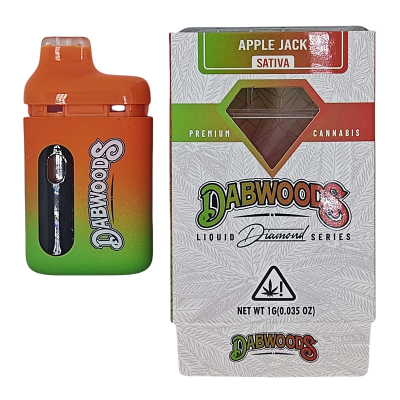 Dabwoods Disposable Vape Pen E-Cigarettes Vaporizer 300mAh Rechargeable Battery 1G Empty Thick Oil Carts with 10 Strains