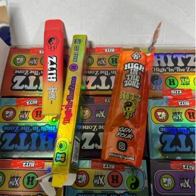 HITZ Disposable Vape Pen E-Cigarettes Vaporizer 320mAh Rechargeable Battery 2ml Empty Thick Oil Carts with 10 Strains