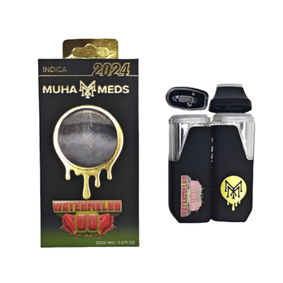 Muha Meds Disposable Vape Pen E-Cigarettes Vaporizer 240mAh Rechargeable Battery 2ml Empty Thick Oil Carts with 10 Strains