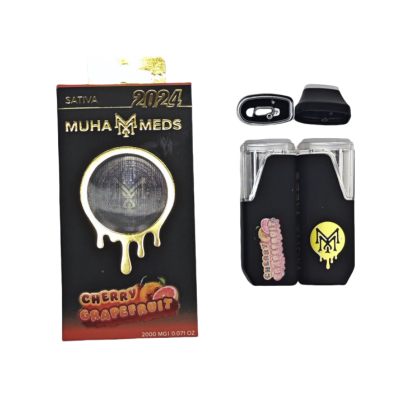 Muha Meds Disposable Empty Vape Pen Rechargeable Battery 2ml for Thick Oil Carts---Best selling