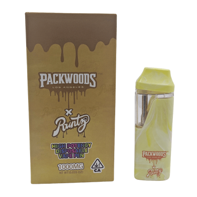 Packwoods x runtz Disposable empty Vape Pen 1ml for thick oil---Disposable in stock.